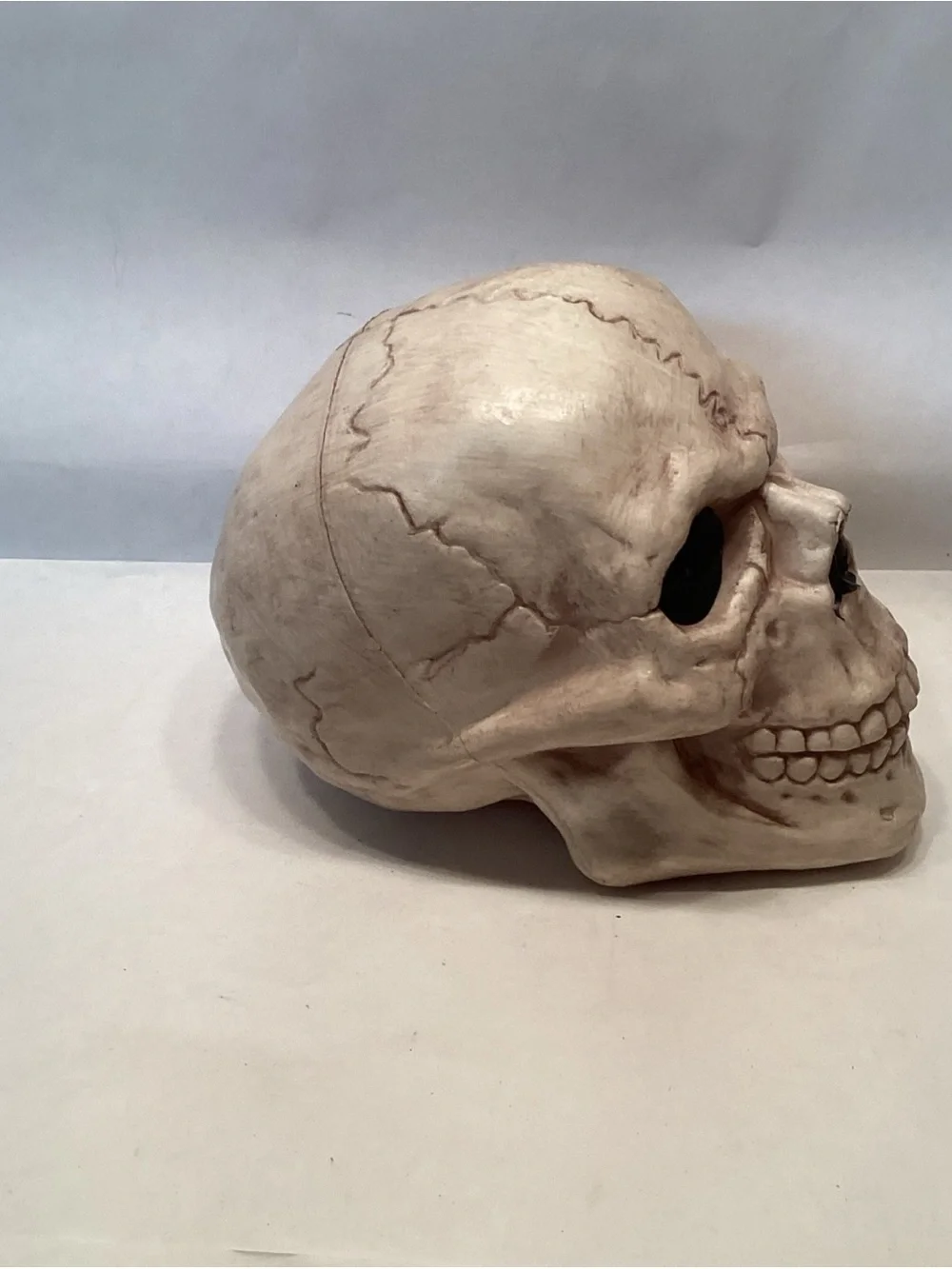 Realistic Skull Blow Mold Halloween Decor Scary Skeleton Creepy Decoration